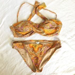 Paisley Bandeau Bikini from J.Crew